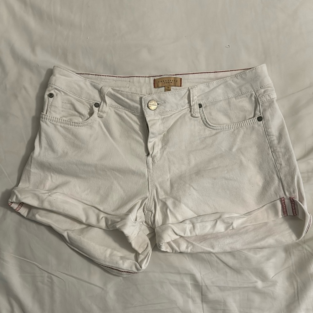 Sanctuary White Denim Shorts